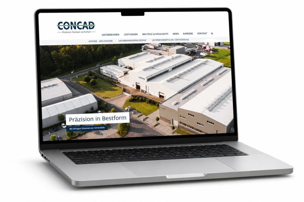 Website von CONCAD GmbH