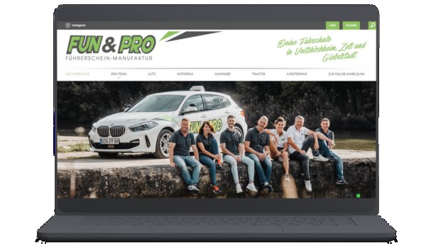 Website von FUN & PRO Fahrschule