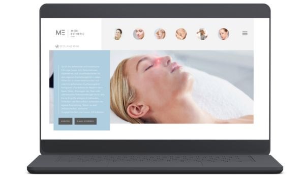 Website von MEDI ESTHETIC GmbH