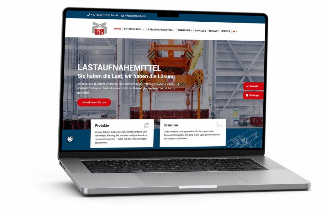 Website von Nordgreif GmbH